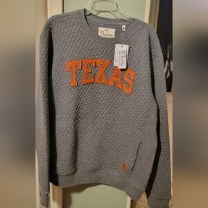Gray Texas Quilted Sweater